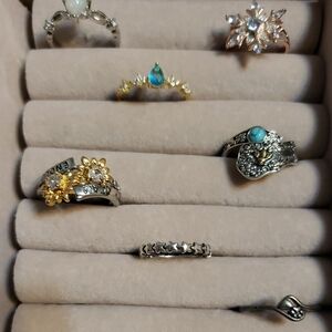 Source Unknown Silver and Gold Women's Ring Collection